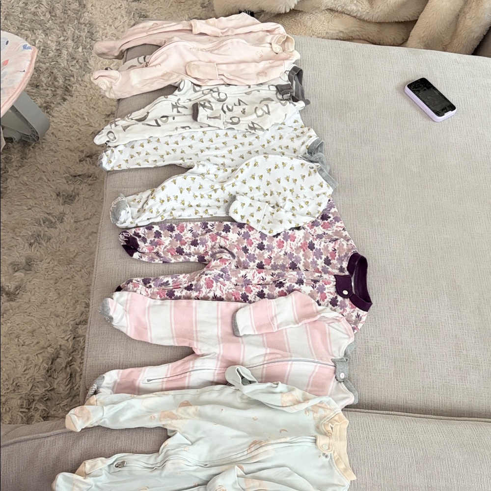 Cozy Kids Pajama Set - Pink, Purple, and White